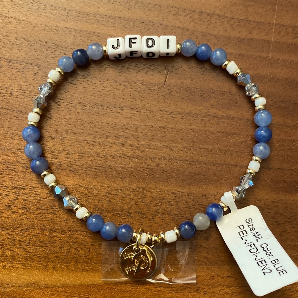 Peloton Little Words Project bracelet JFDI